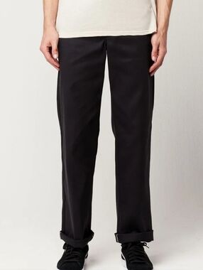 Dickies Black Slim Staight Pants, Size 30 X 30